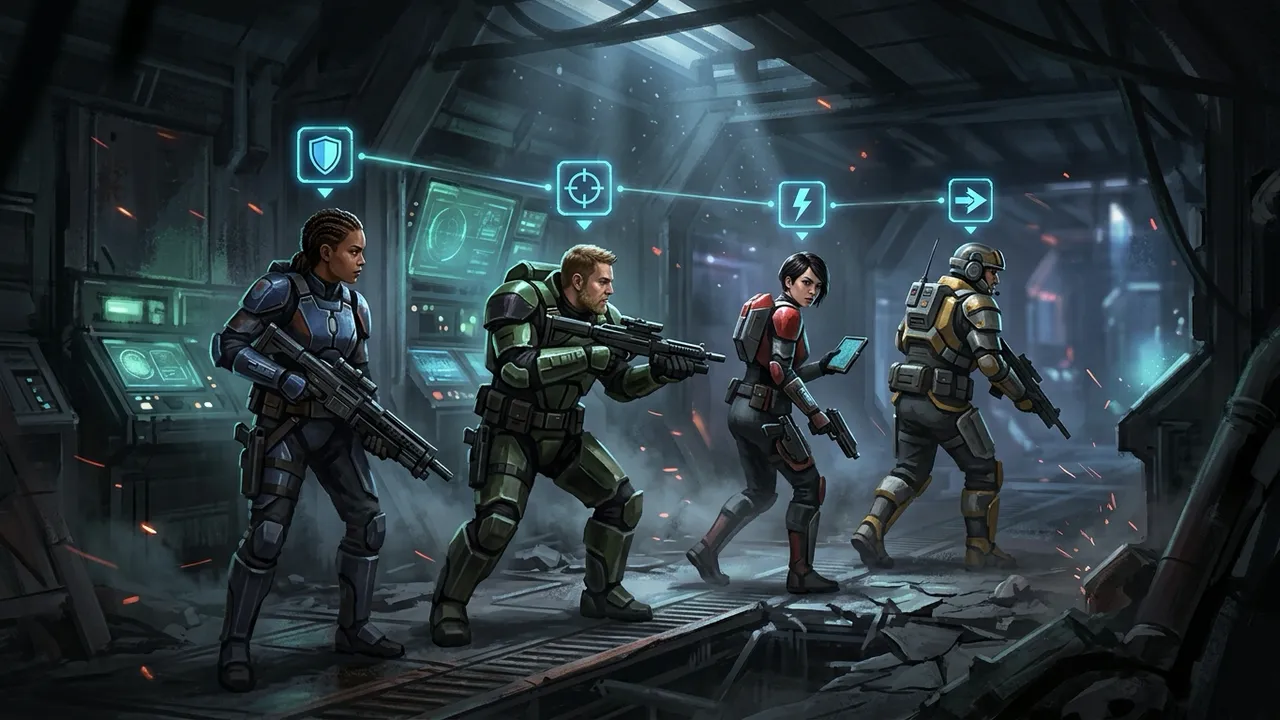 A balanced Zero Company squad of four