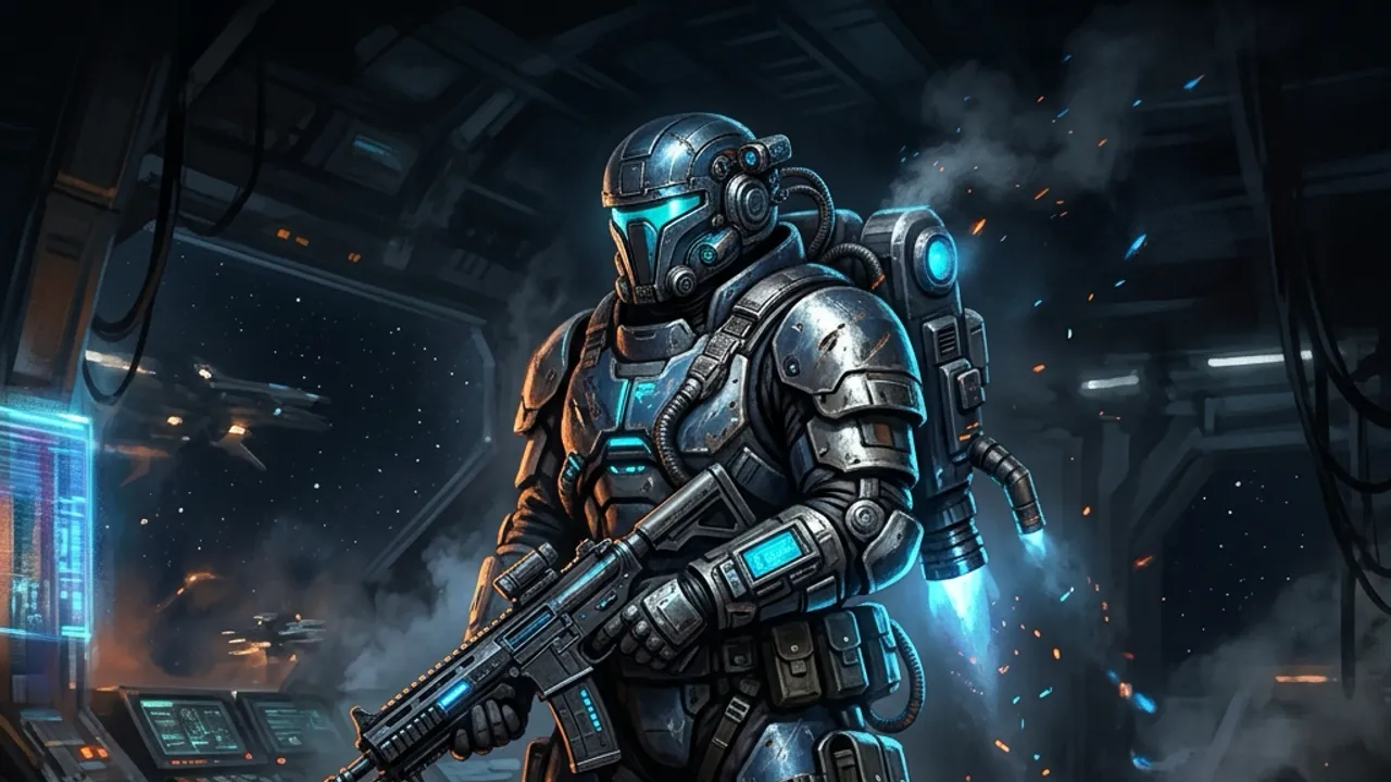 Cly Kullervo, the Mandalorian of Clan Verminoth, in beskar armour