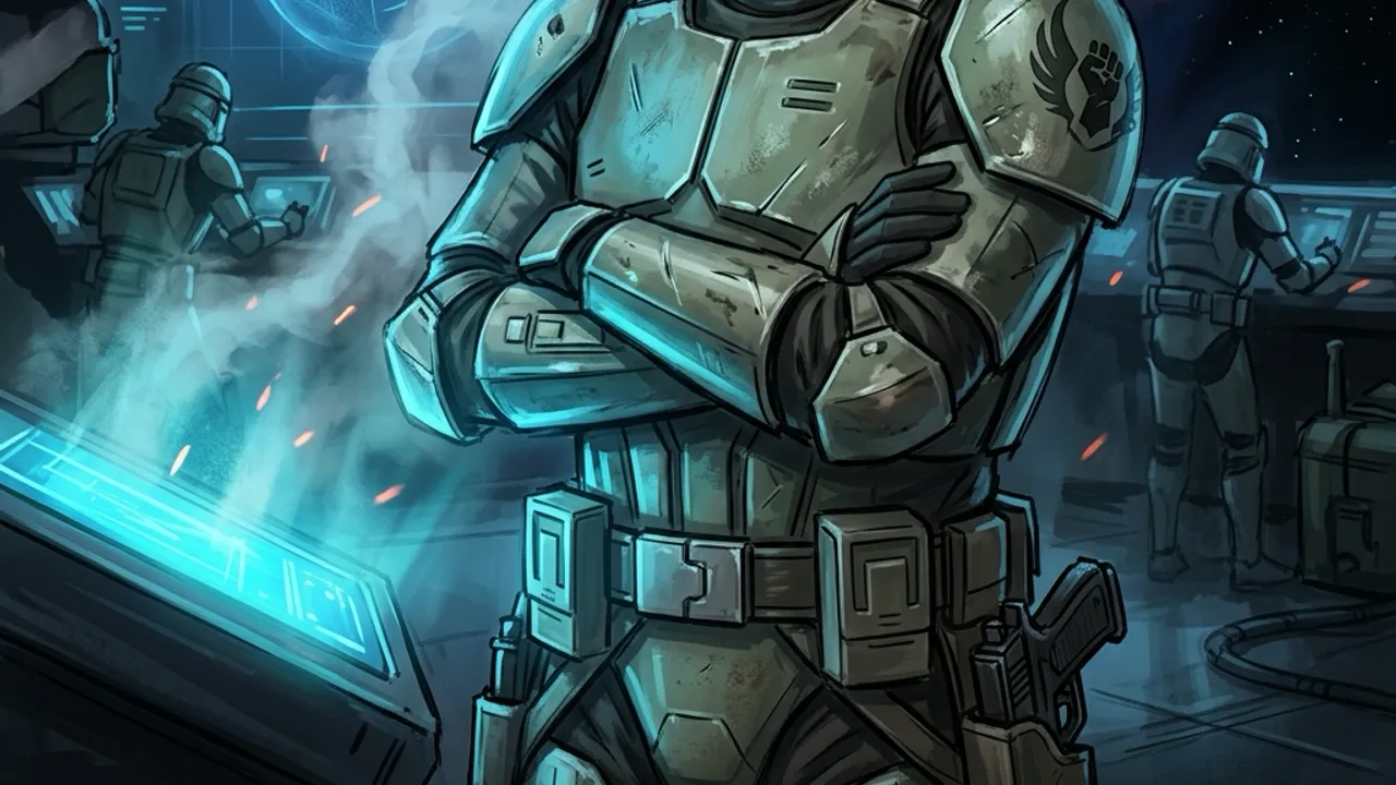 Hawks, the disgraced Republic officer leading Zero Company