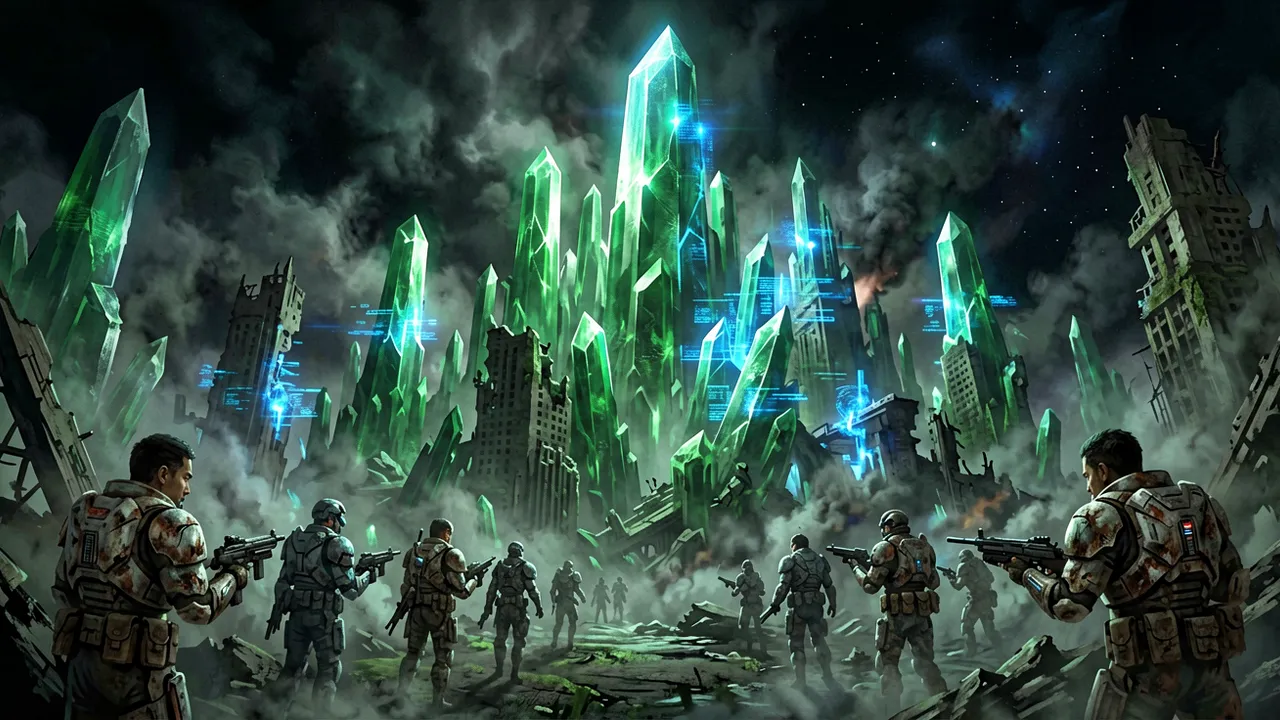 The green crystalline skyline of Christophsis