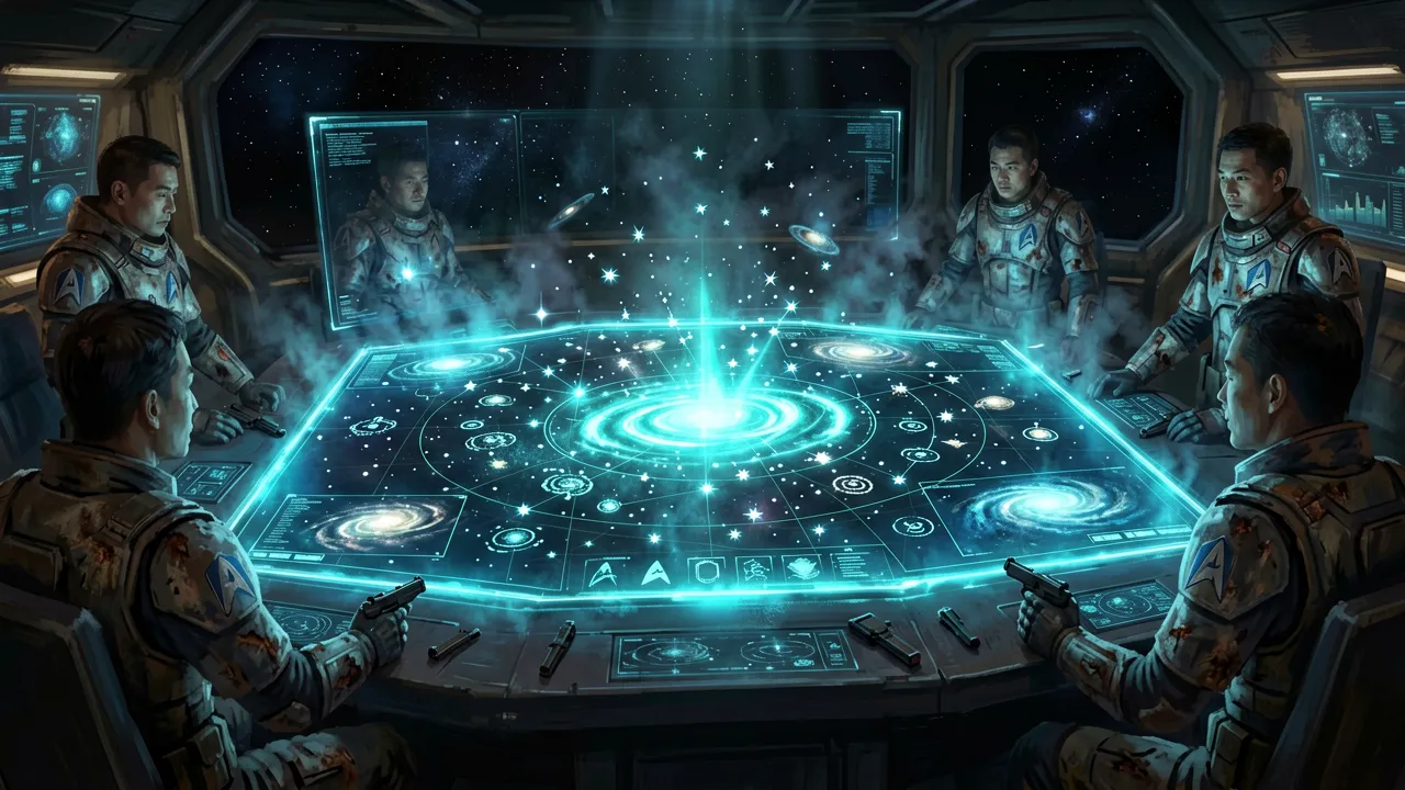 The holo-map galaxy view in the Den