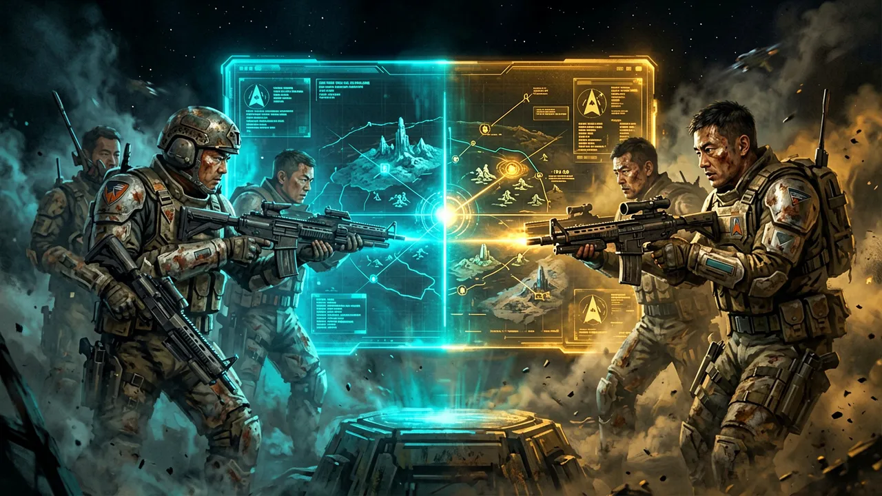 A side-by-side of tactics squads representing Zero Company and XCOM
